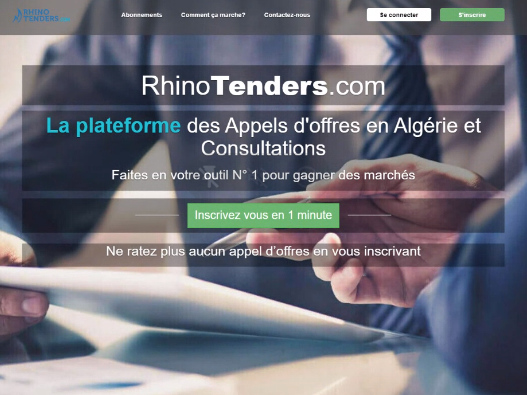 Plateforme appel d'offres