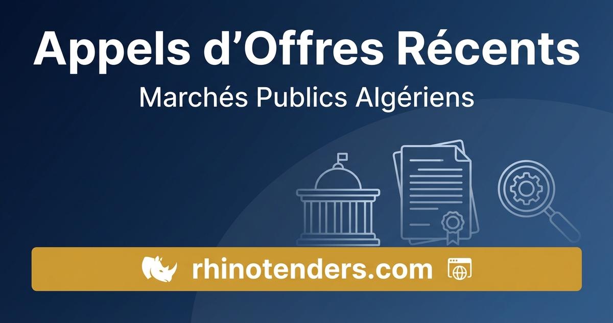 Appel d'Offre Travaux Publics Algérie : Guide Complet pour Décrocher les Marchés d'Infrastructure en 2026